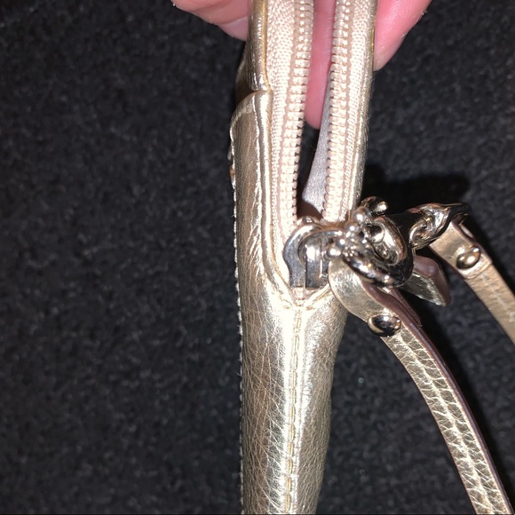 Coach Silver/Gold Wristlet Wallet - Picture 5 of 9